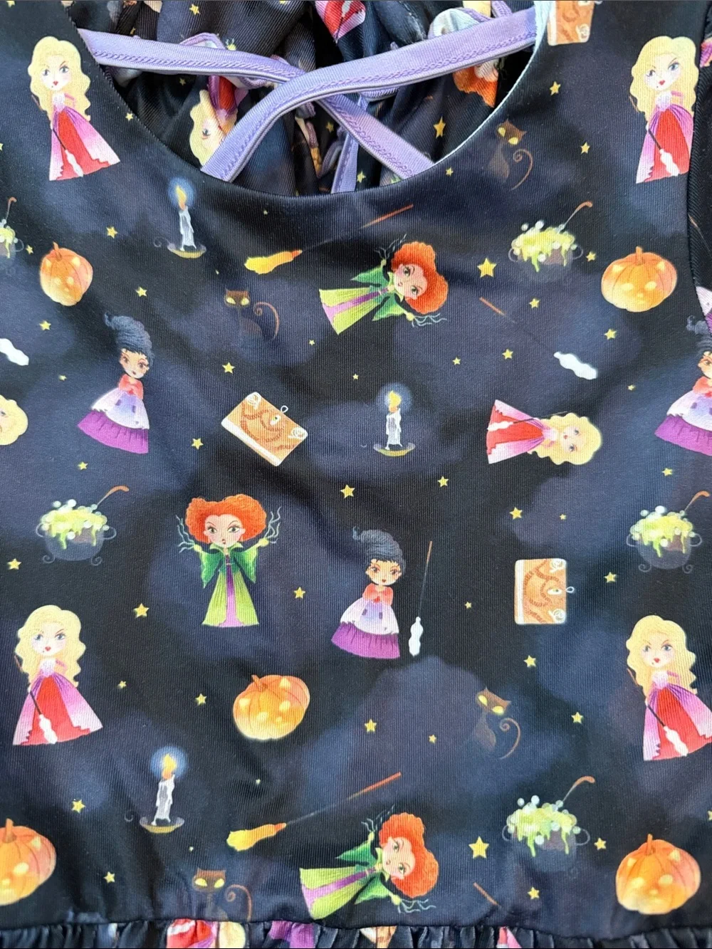 Charlie’s Project Kids Hocus Pocus Print Twirl Dress